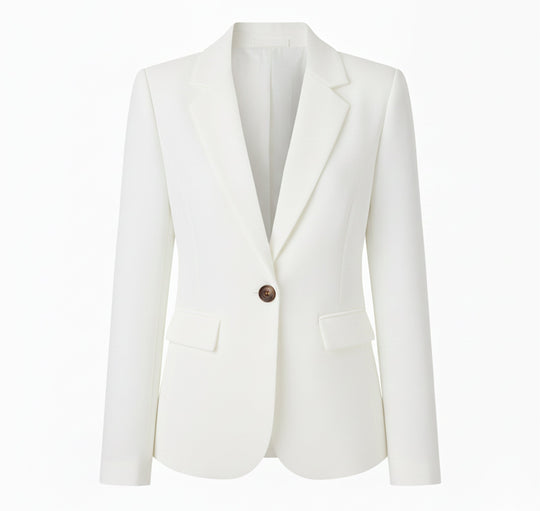 Dames Geweven Blazer Jas Comfortabel 4