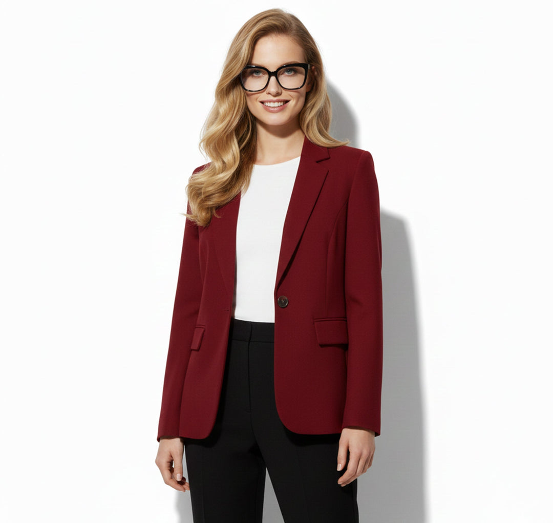 Dames Geweven Blazer Jas Comfortabel 6