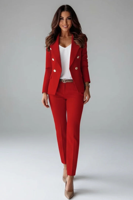 Blazer Pak Dames Dubbele Rij Oversized | Zakelijk 9