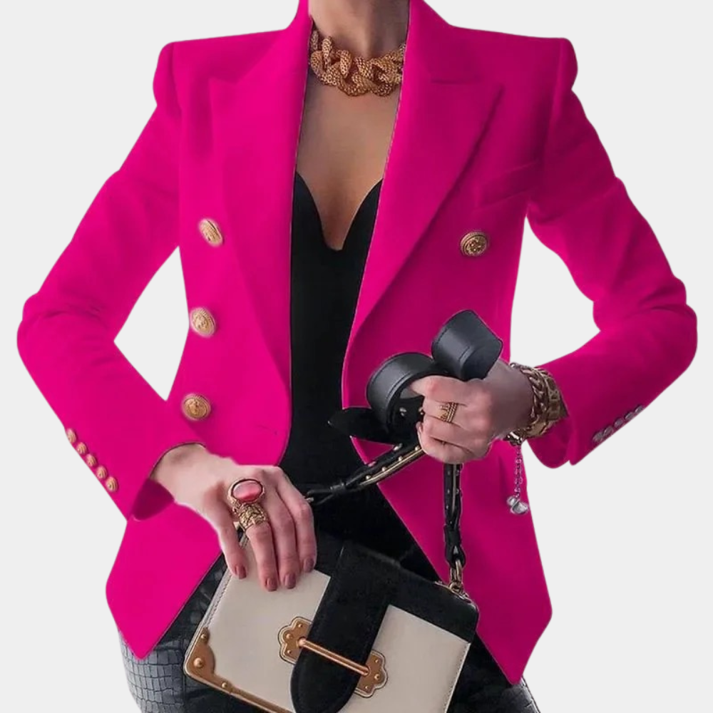 Blazer dubbele rij knopen Dames | Getailleerd Silhouet & Chique Statement Details