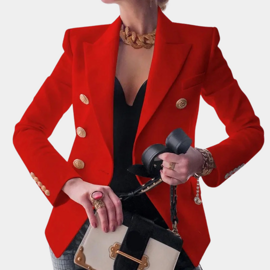 Blazer dubbele rij knopen Dames | Getailleerd Silhouet & Chique Statement Details