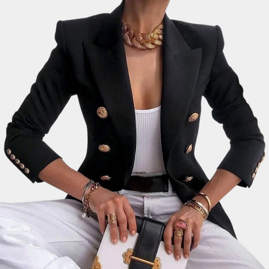 Blazer dubbele rij knopen Dames | Getailleerd Silhouet & Chique Statement Details