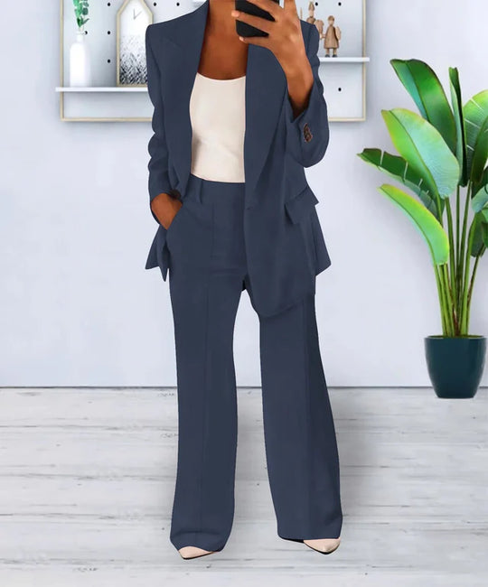 Blazer en Broek Set | Oversized Pasvorm & Lichte Stretch