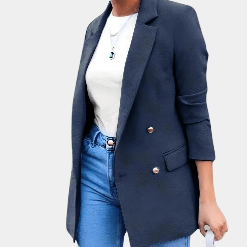 Blazer met Gouden Knopen Dames | Getailleerde Fit & Tijdloos Statement
