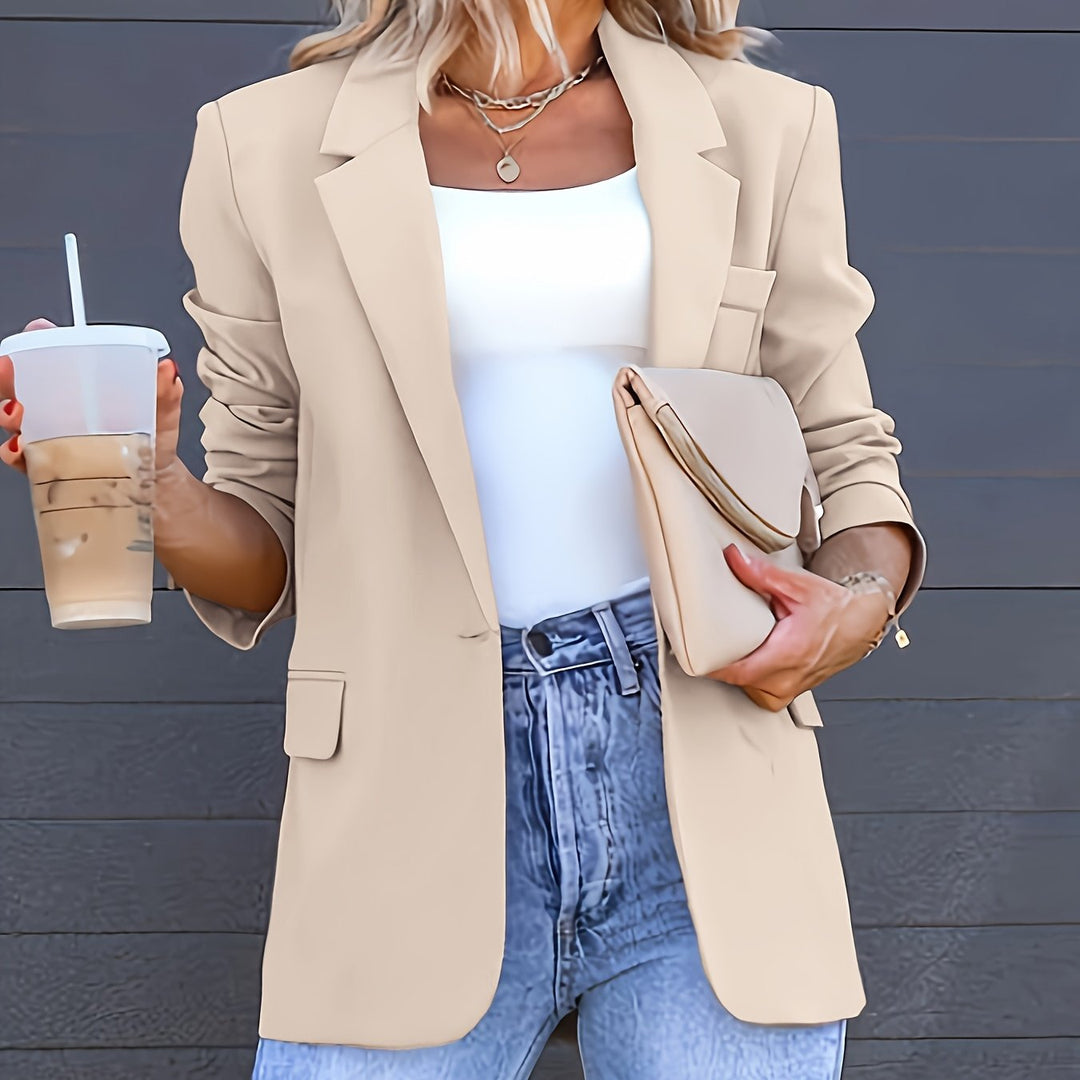 Blazer - H Silhouet En Enkele Knoopsluiting 0