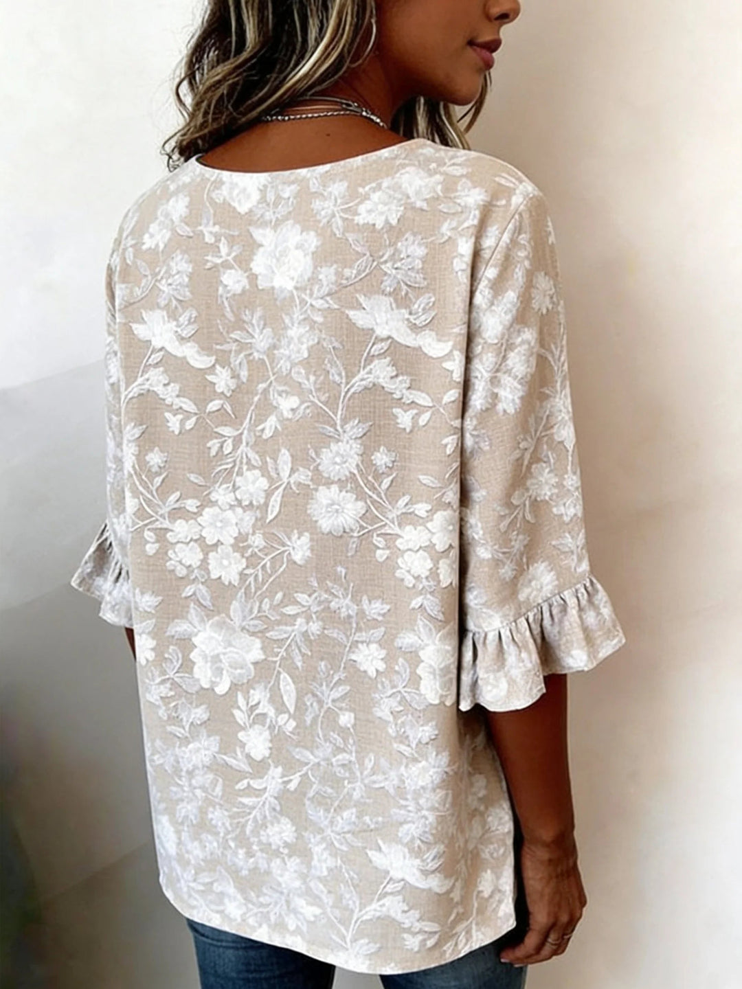 Blouse Dames | Bloemenprint & Vrouwelijke Ruches