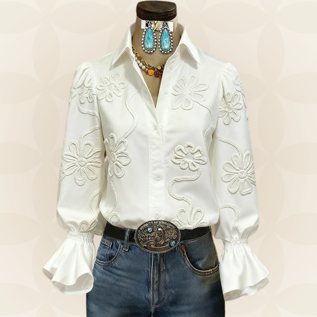 Marianne - Casual Blouse Met Bloemenprint 0