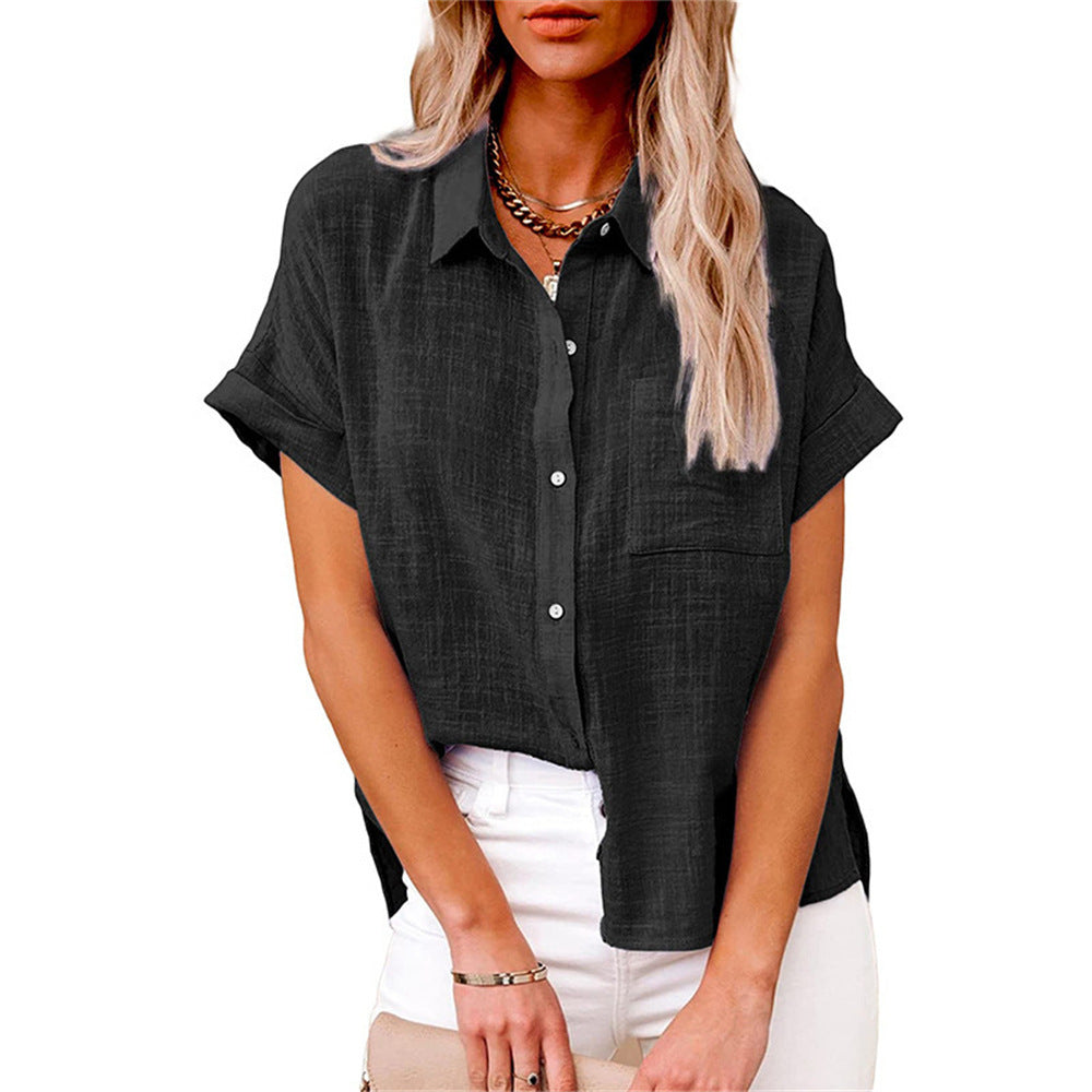 Linnen Blouse Dames | Knoopsluiting & Losvallend Comfort