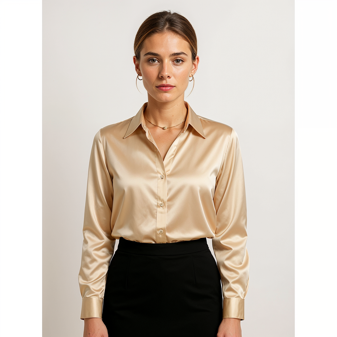 Blouse Dames | Luxe Glans & Comfort 4