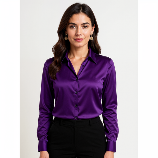 Blouse Dames | Luxe Glans & Comfort 6