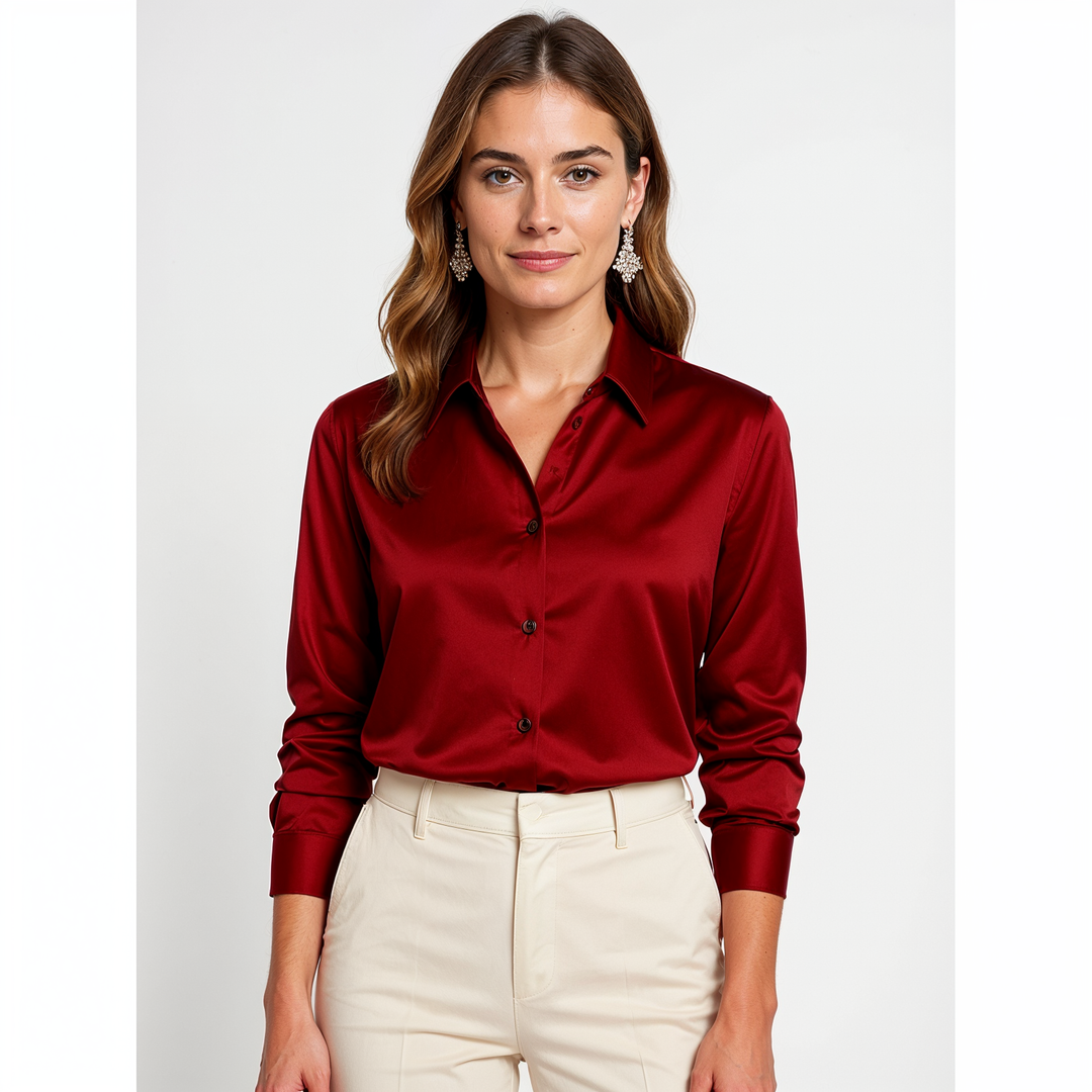 Blouse Dames | Luxe Glans & Comfort 8