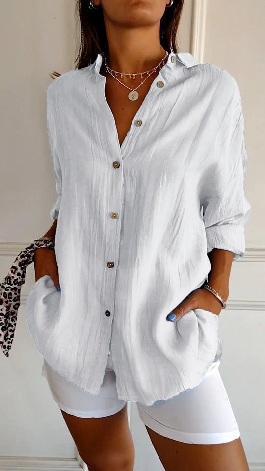 Blouse Dames | Plissé Design & Flatterende Pasvorm