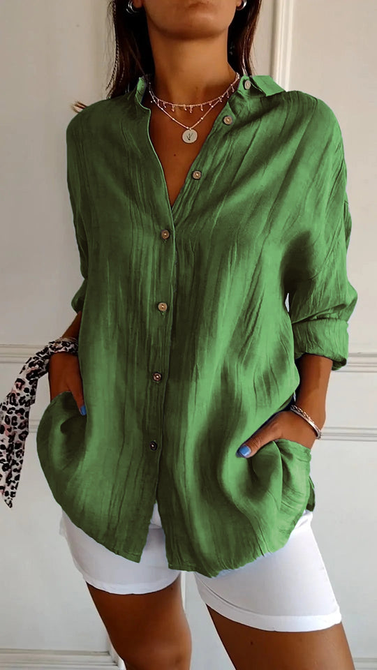 Blouse Dames | Plissé Design & Flatterende Pasvorm