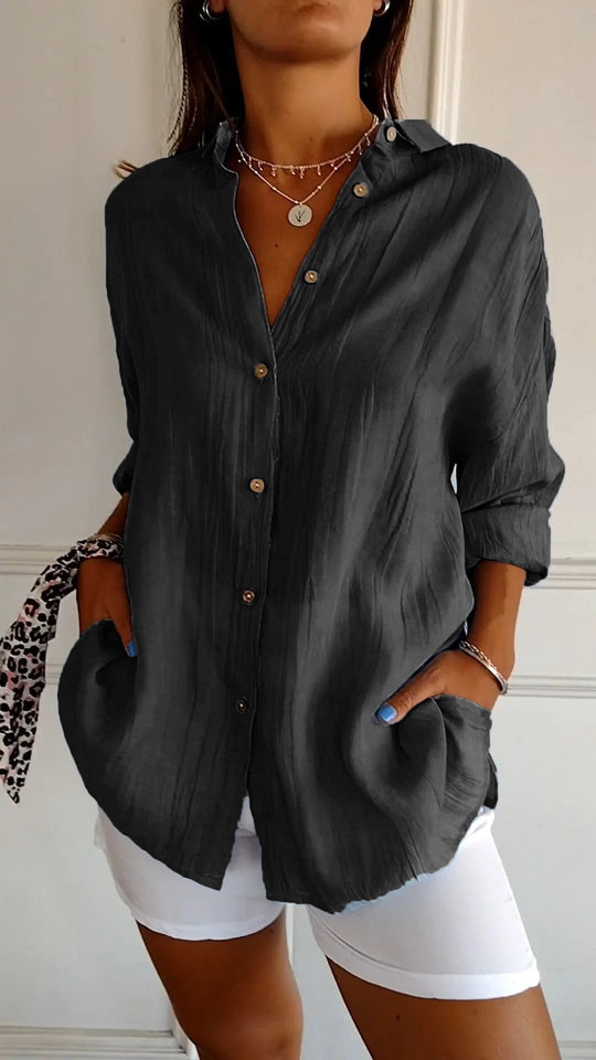 Blouse Dames | Plissé Design & Flatterende Pasvorm