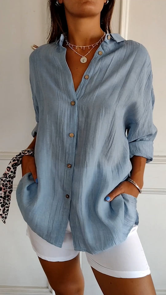 Blouse Dames | Plissé Design & Flatterende Pasvorm