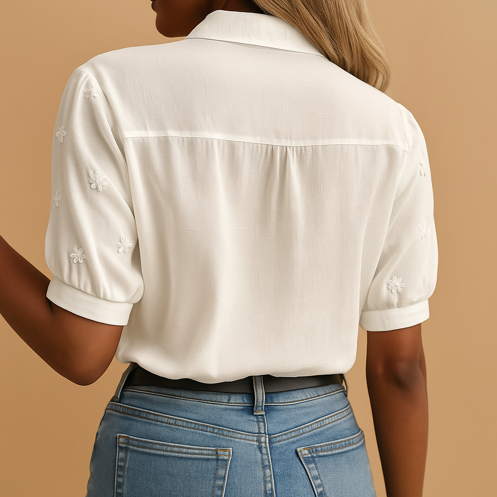 Blouse Dames | Romantisch Borduurwerk & Vrouwelijk Design