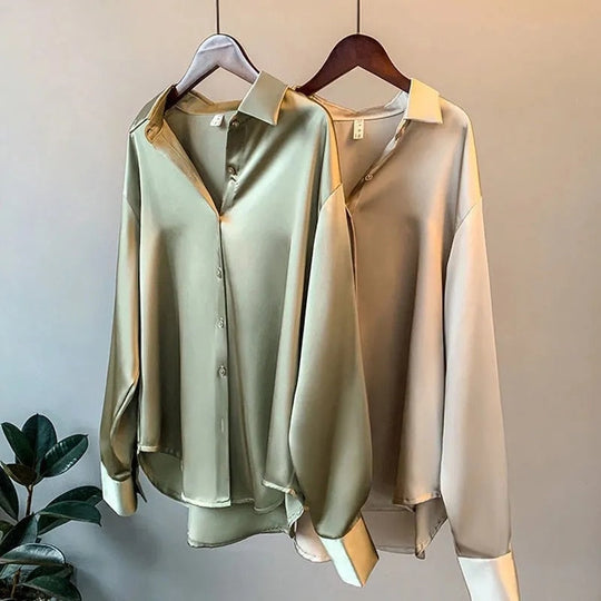 Blouse Dames | Zijdezachte Luxe & Klassiek Elegante Snit