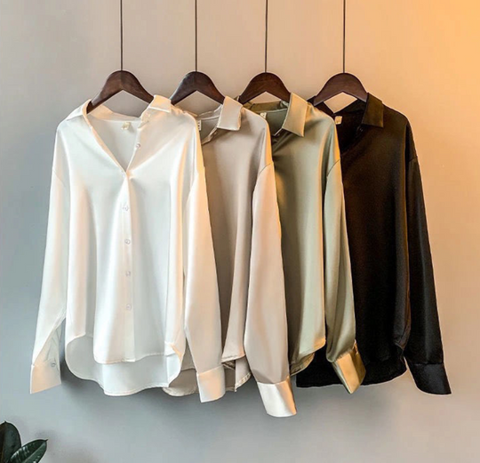 Blouse Dames | Zijdezachte Luxe & Klassiek Elegante Snit