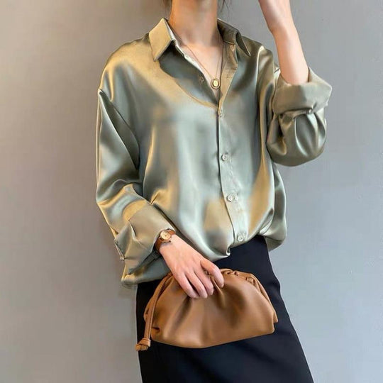 Blouse Dames | Zijdezachte Luxe & Klassiek Elegante Snit