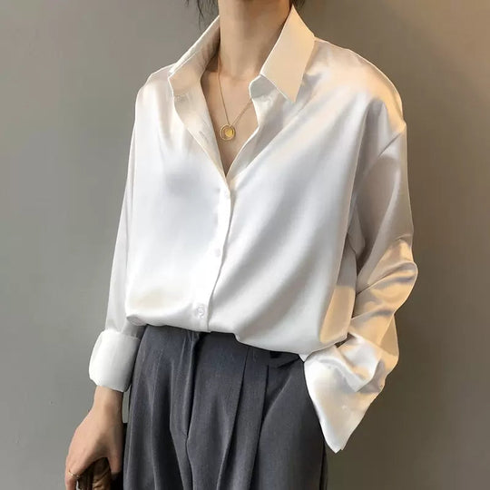Blouse Dames | Zijdezachte Luxe & Klassiek Elegante Snit