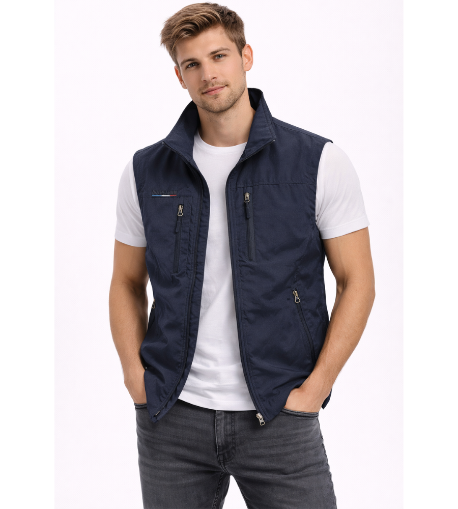 Bodywarmer Heren Rits Opstaande Kraag Outdoor Vest 2