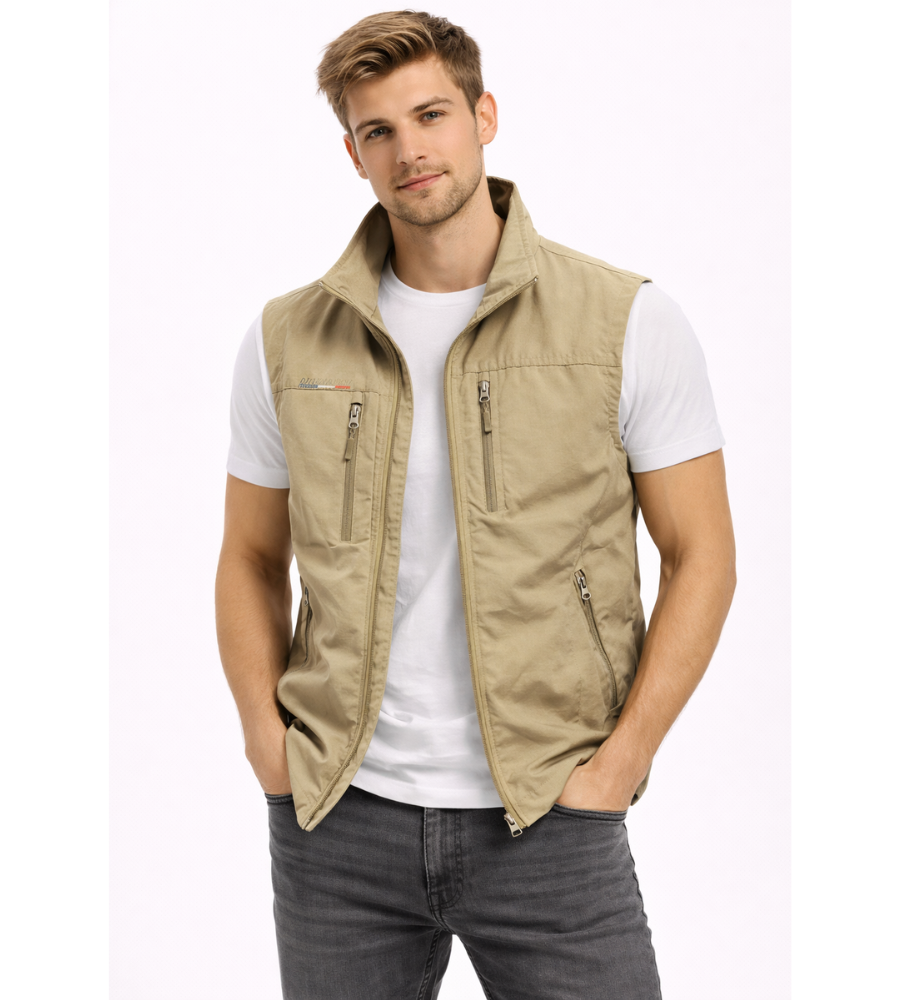 Bodywarmer Heren Rits Opstaande Kraag Outdoor Vest 6