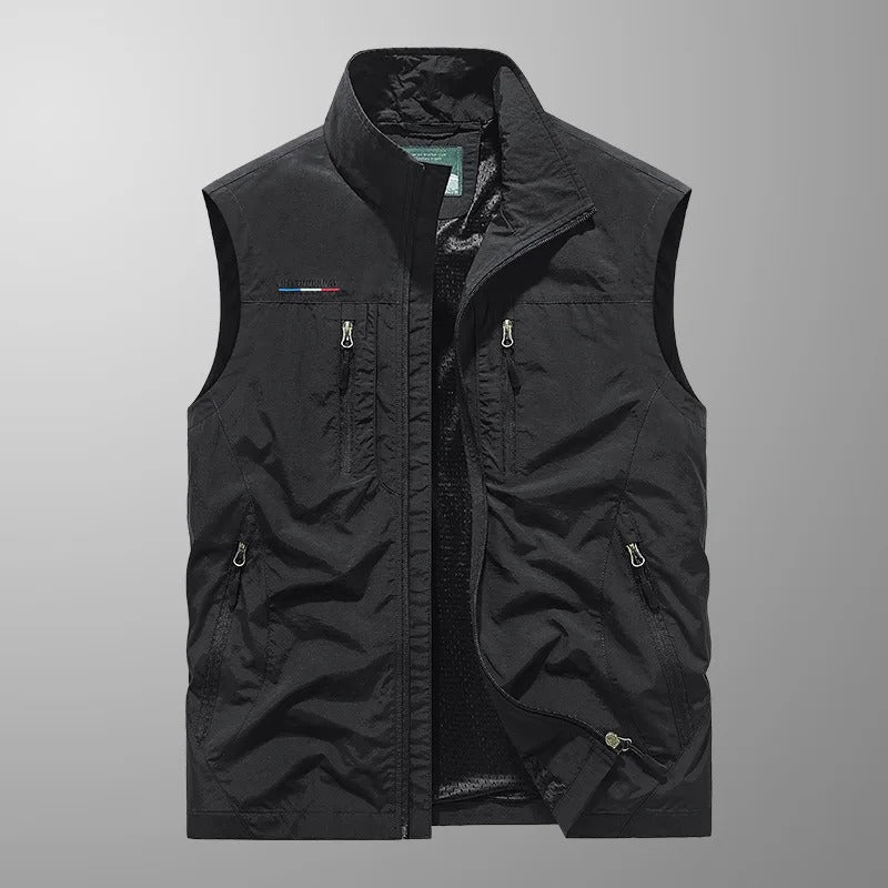 Bodywarmer Heren Rits Opstaande Kraag Outdoor Vest 8