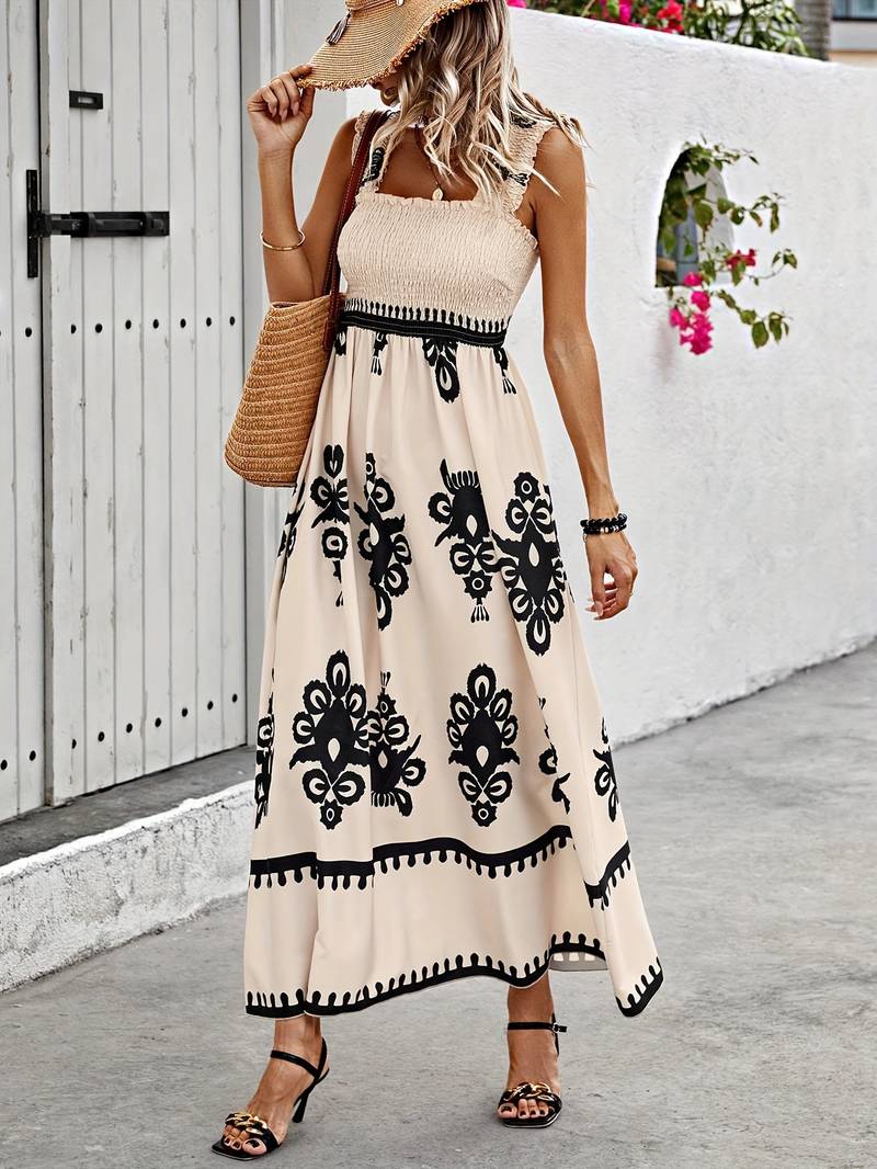 Boho-Maxi-Sommerkleid Damen - Ava