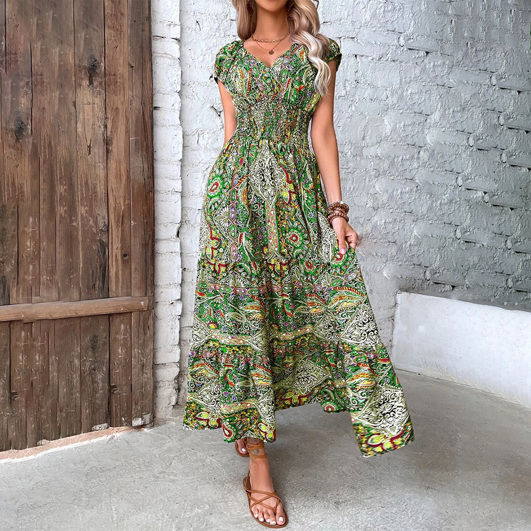 Boho-Maxi-Sommerkleid Damen - Elvira