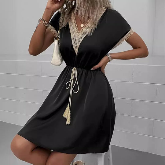 Boho-Mini-Sommerkleid Damen - Adrianna 12