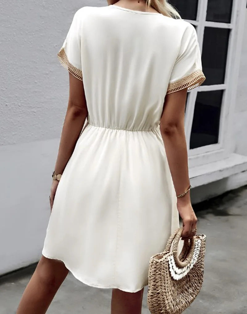 Boho-Mini-Sommerkleid Damen - Adrianna 3