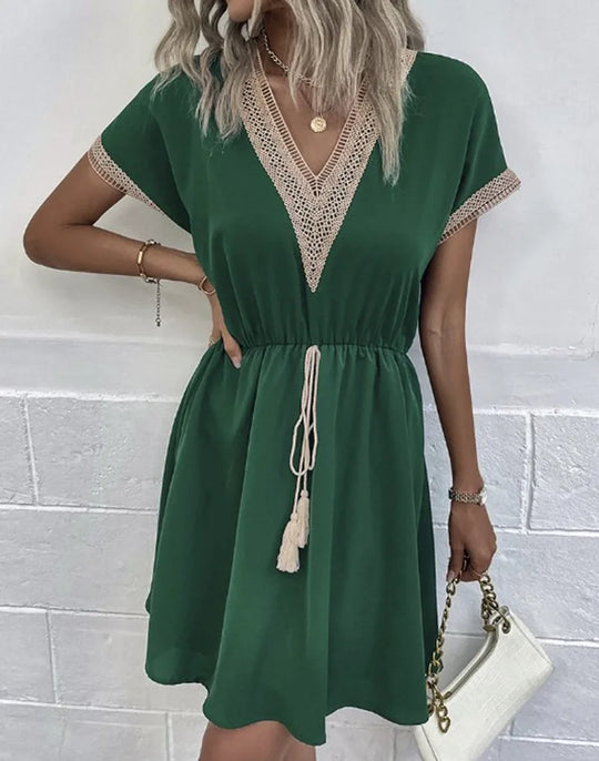 Boho-Mini-Sommerkleid Damen - Adrianna 5