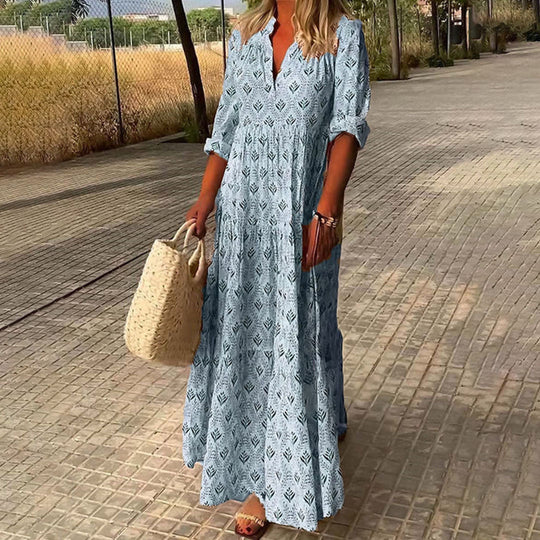 Boho Zomerjurk | Zwierige Maxi Valling