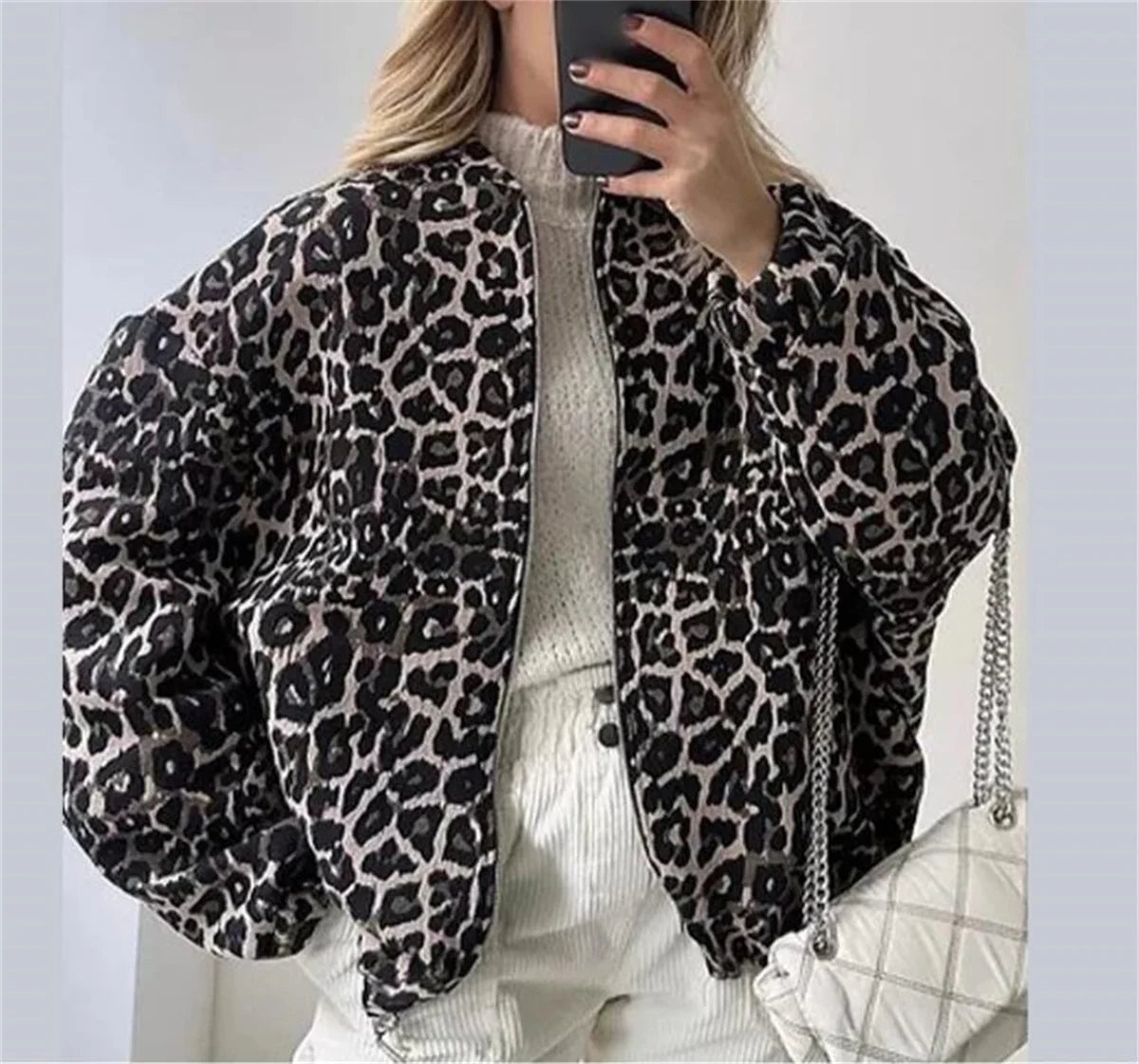 Bomberjack Dames | Opvallende Leopard Print & Comfortabele Pasvorm