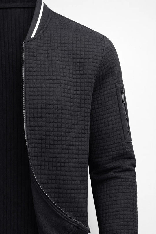 Bomberjack Heren | Slim fit & Subtiel Ruitpatroon