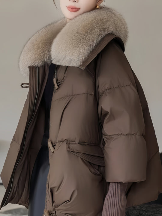 Bomberjacke Damen | Abnehmbarer Kragen & Warm