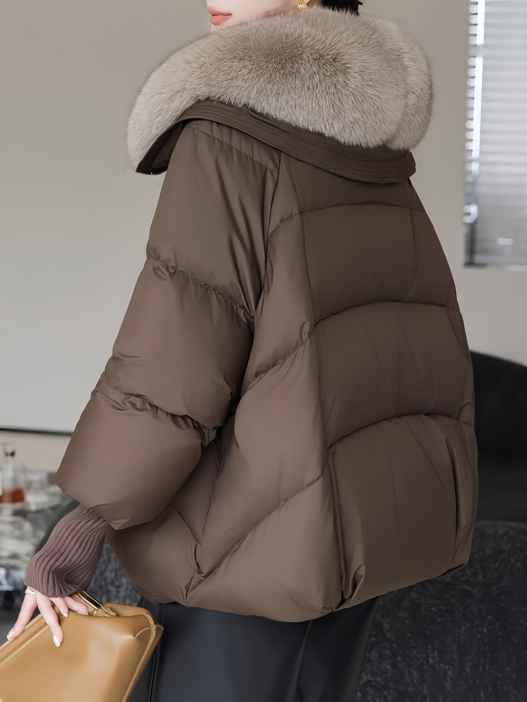 Bomberjacke Damen | Abnehmbarer Kragen & Warm