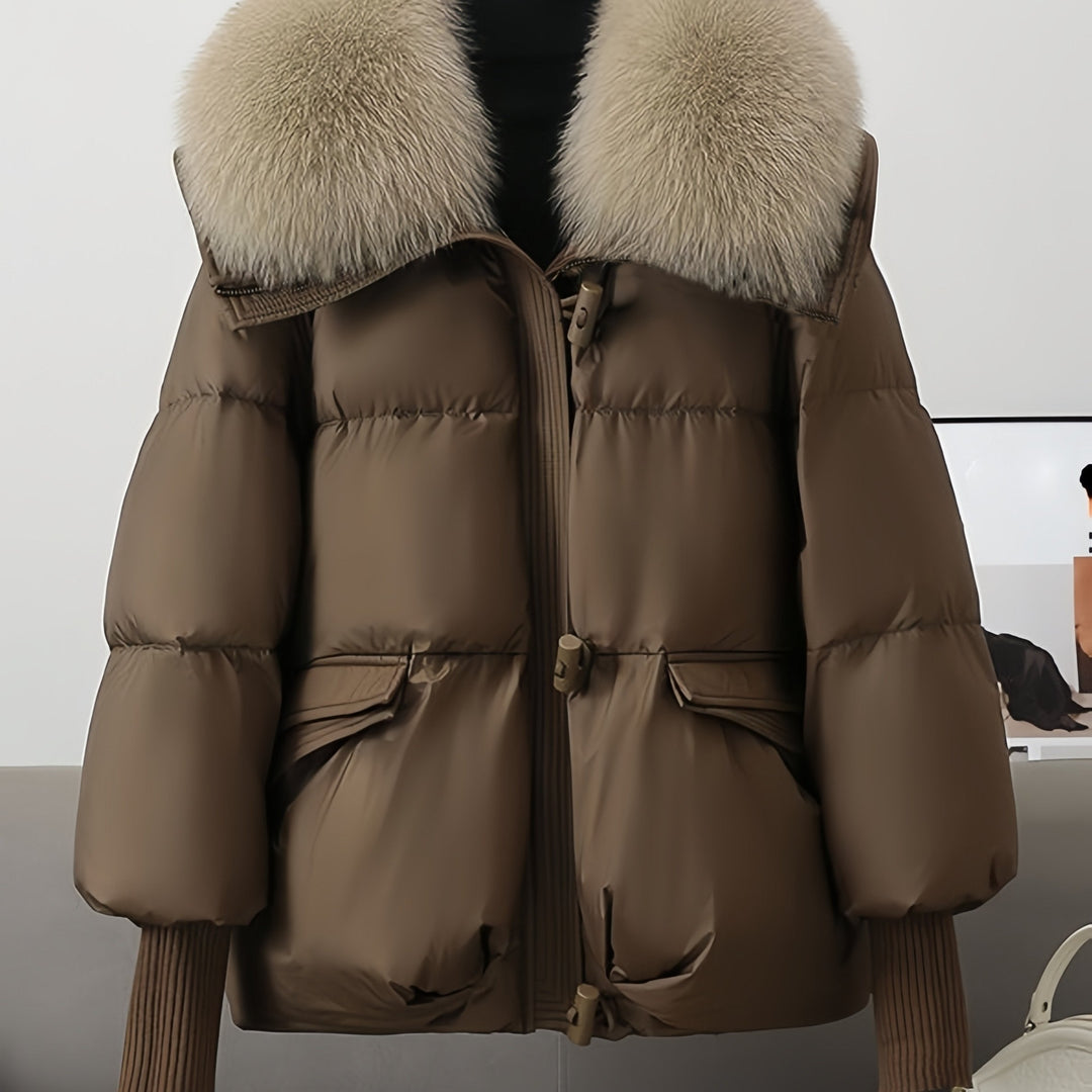Bomberjacke Damen | Abnehmbarer Kragen & Warm