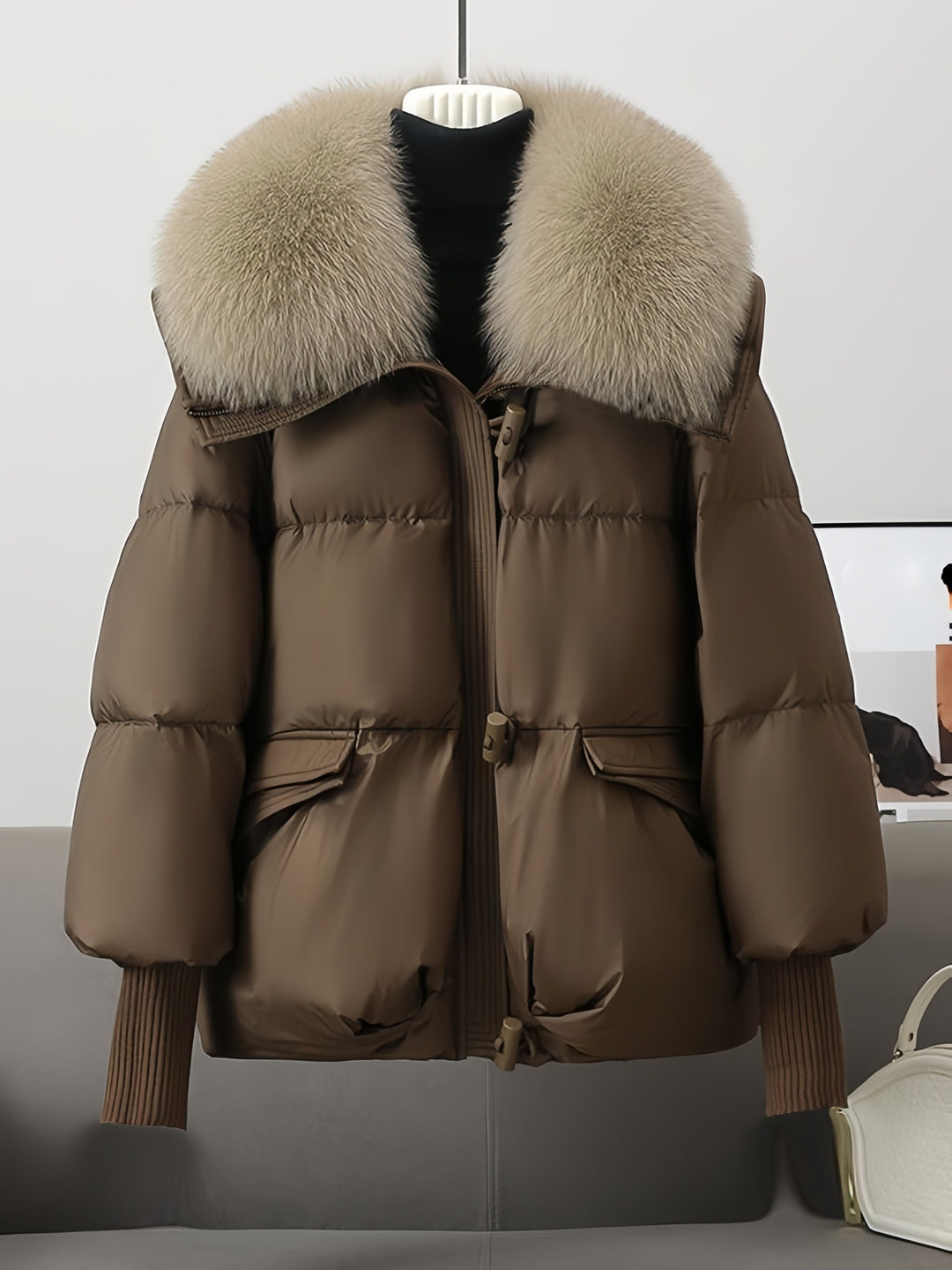 Bomberjacke Damen | Abnehmbarer Kragen & Warm