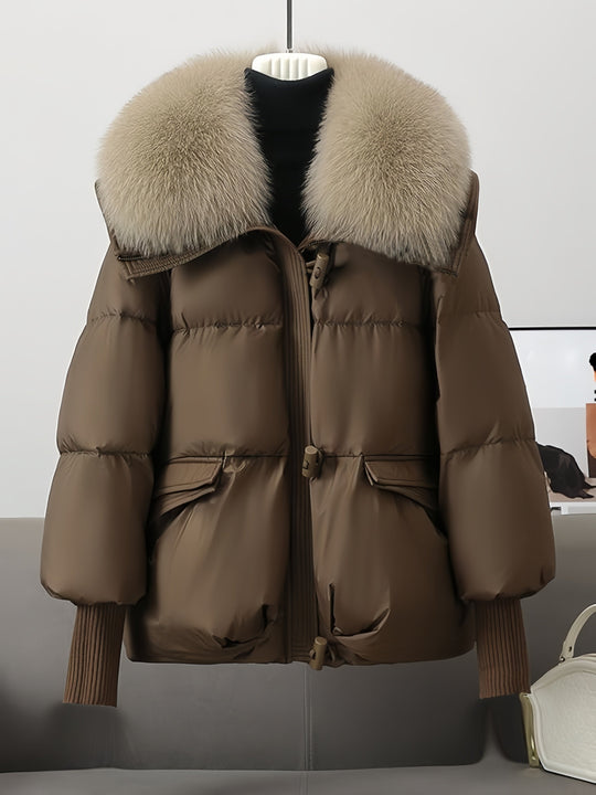 Bomberjacke Damen | Abnehmbarer Kragen & Warm