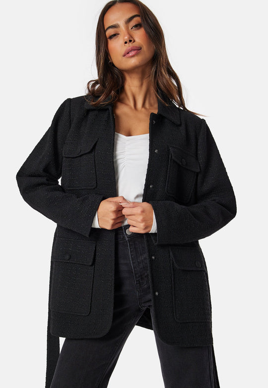 Bouclé Shacket Dames | Getailleerd & Licht 1