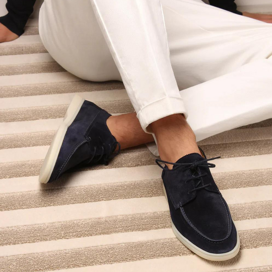 Bridgley | Premium Leren Loafers met Veters voor Heren 0