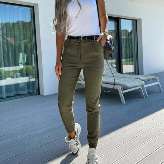 Broek Dames | Getailleerde Jogger & Veelzijdige Chique Pasvorm