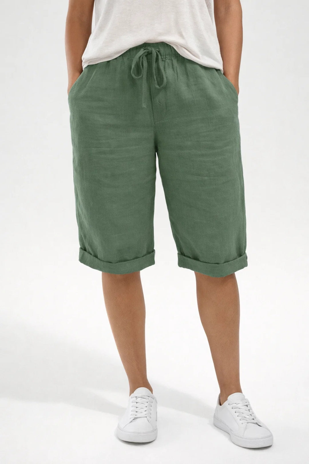 Broek Dames | Wijde Zomerbroek met Elastische Taille