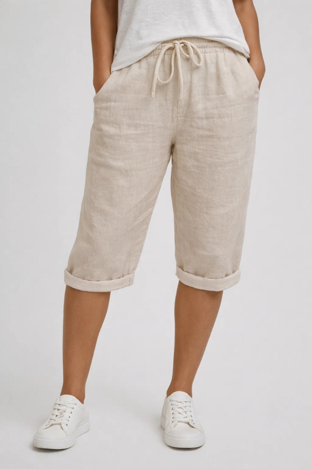 Broek Dames | Wijde Zomerbroek met Elastische Taille