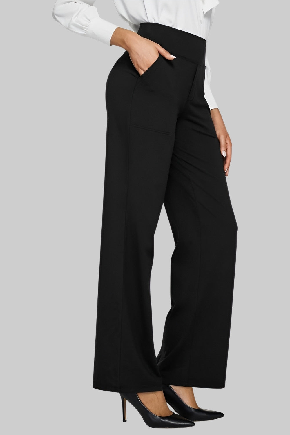 Broek met Hoge Taille Dames | Wijd & Comfortabel voor Elke Dag