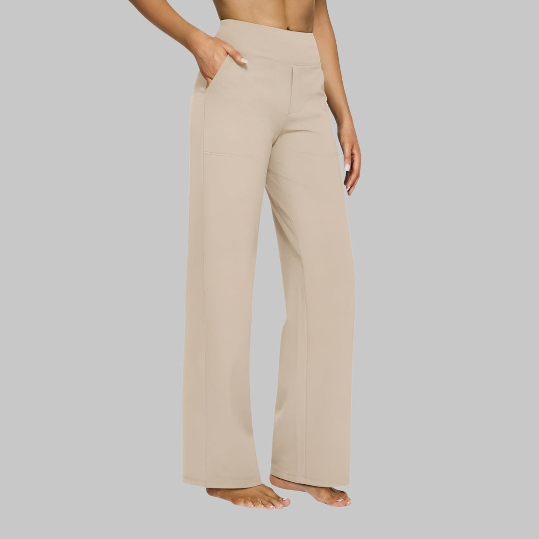Broek met Hoge Taille Dames | Wijd & Comfortabel voor Elke Dag