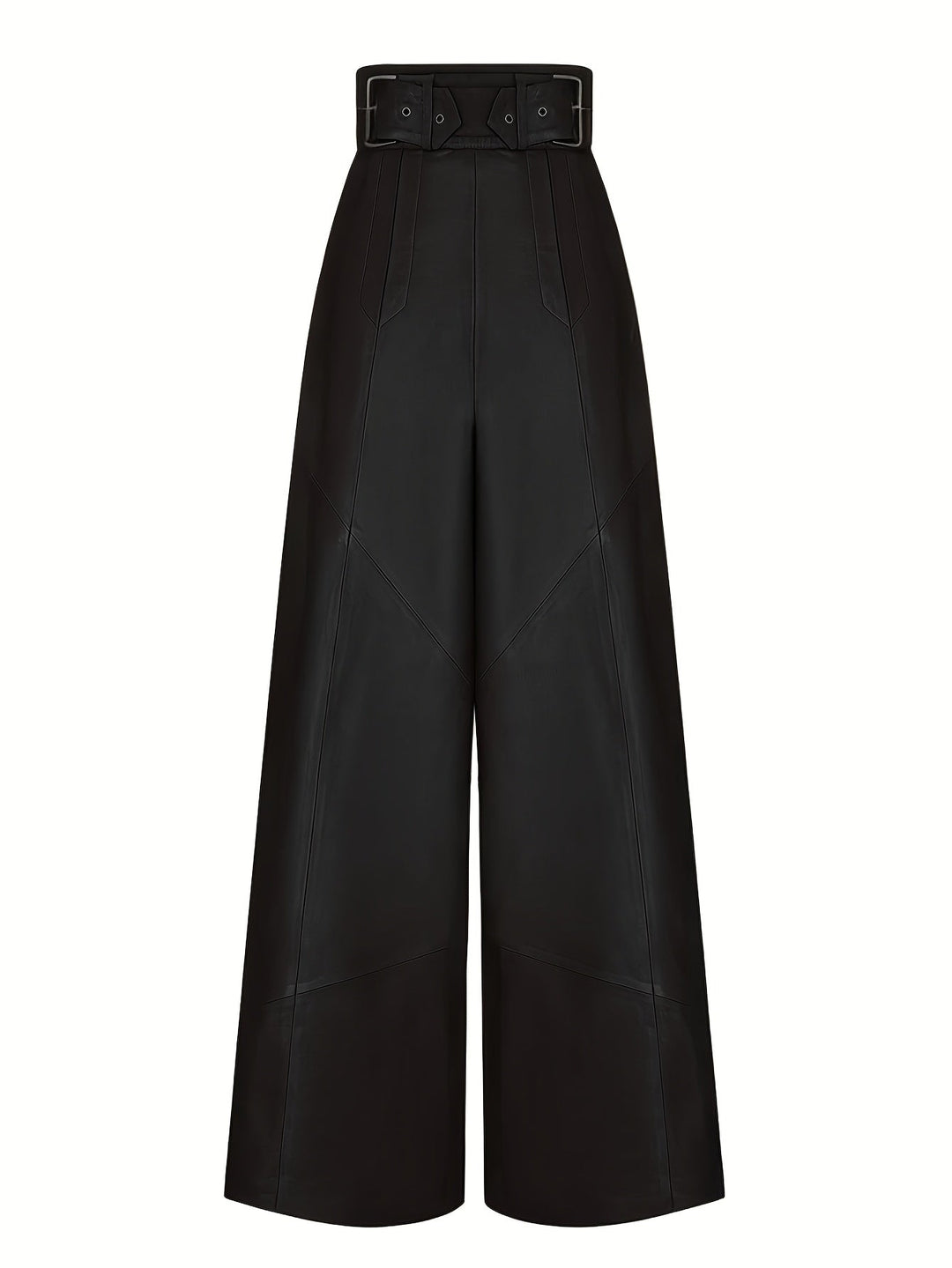 Broek – Hoge Taille En Wijde Pijpen Met Zijzakken En Rits 4