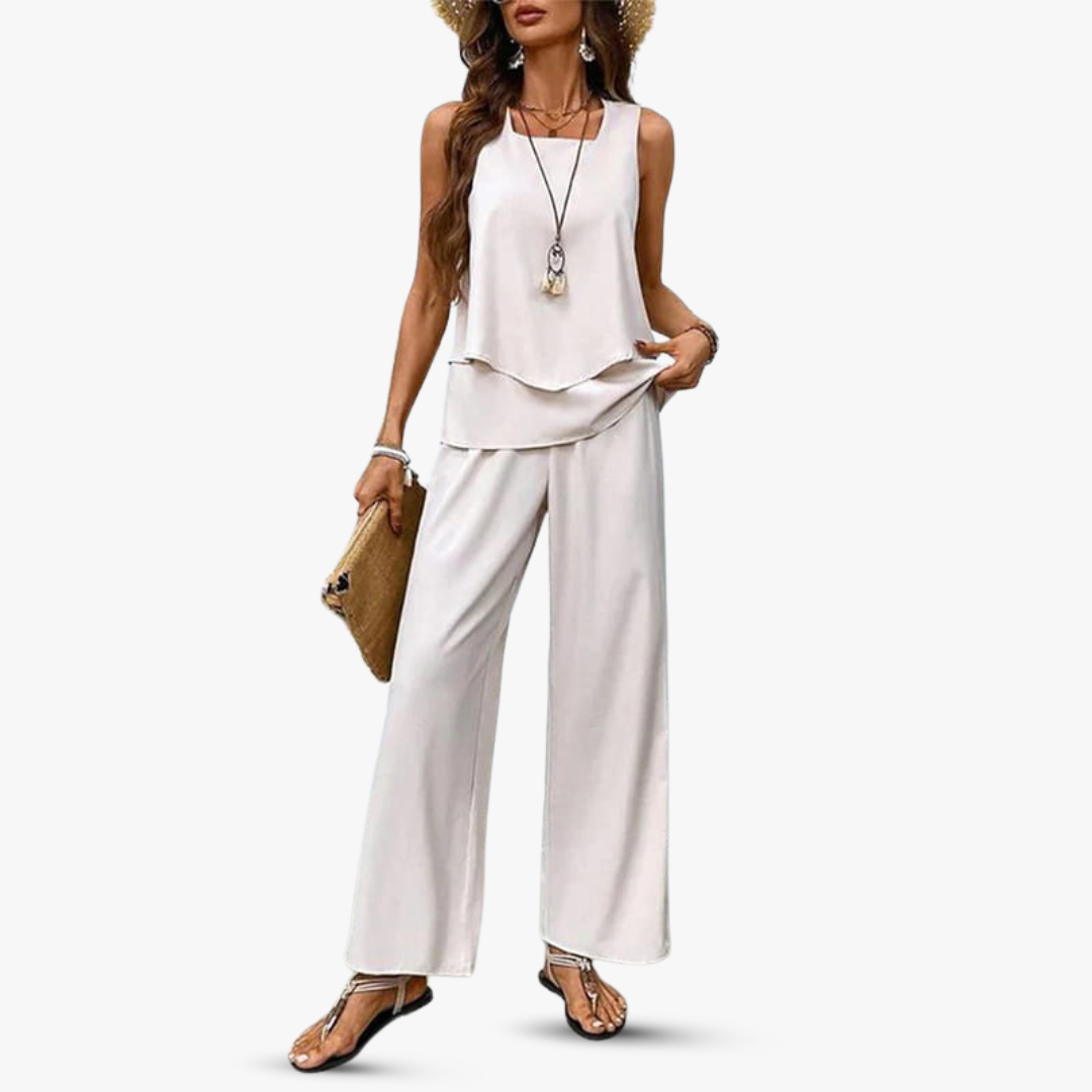 By Esmee - Premium tweedelige set met mouwloze top en broek 4