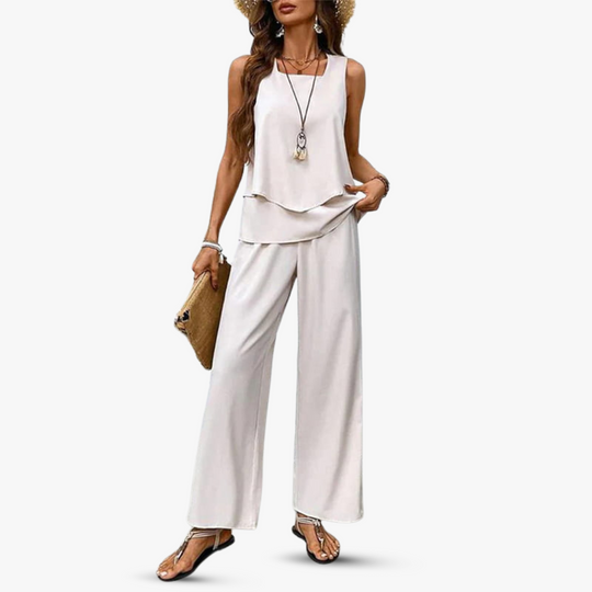 By Esmee - Premium tweedelige set met mouwloze top en broek 4